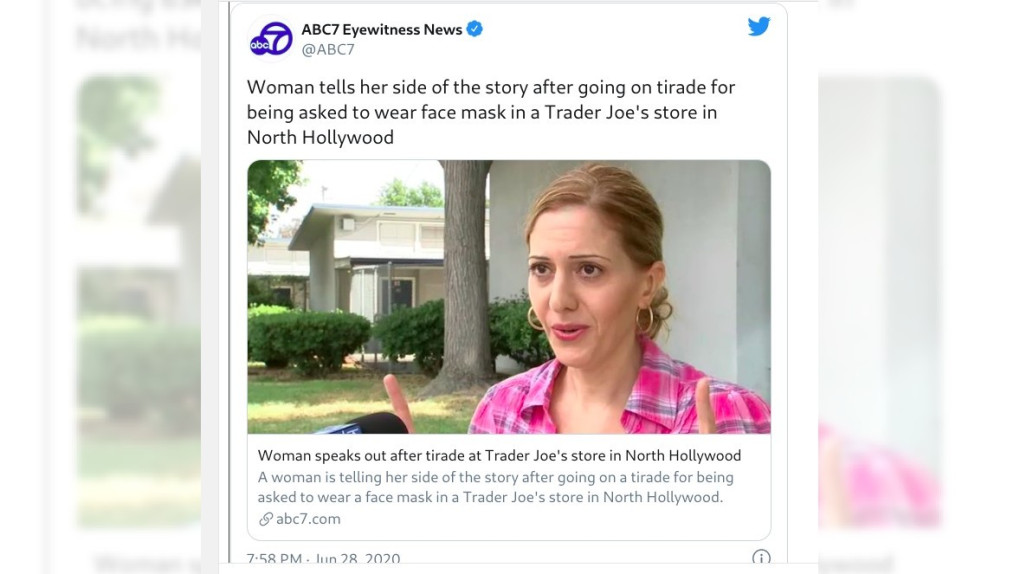 Woman in NoHo Trader Joe’s no-mask tirade tells her side of the story