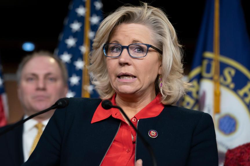 Liz Cheney’s GOP post in peril as Trump endorses replacement